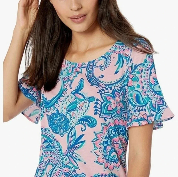 Lilly Pulitzer Women’s Mellorie Paisley Casual Mini Dress Multicolor Size XS. - Picture 7 of 15